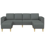 Sofa Set 3 pcs Dark grey Fabric 3335113