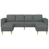 Sofa Set 3 pcs Dark grey Fabric 3335113