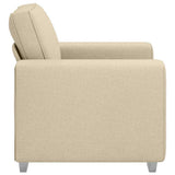Sofa Cream 100 x 77 x 82 cm Fabric 4105214