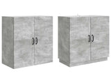 Cabinet Set 2 pcs Concrete Grey Engineered Wood 3416784