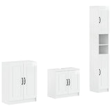 3 Piece Bathroom Cabinet Set UTRECHT High Gloss White 3417490