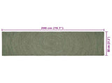 Area Rugs Olive Green 80 x 200 cm Jute 42010577