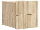 Wall-Mounted Bedside Cabinet 2 pcs Sonoma Oak 33 x 34.5 x 43 cm 898300