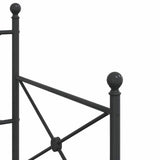 Day Bed without Mattress Black 80x200 cm Steel 4104666