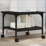 Printer Stand 2-Tier Black 50x40x38 cm Engineered Wood 842281