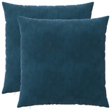Cushion with Pillow HEERLEN 2 pcs Blue Velvet 928349