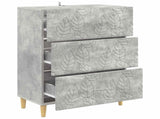 Drawer Cabinet Concrete Grey 66 x 34.5 x 90 cm Engineered Wood 895068