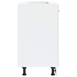 Kitchen Base Cabinet Porto High Gloss White Engineered Wood 853979