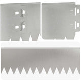 Lawn Edging 30 pcs 103 x 10 cm Steel Silver 8008340