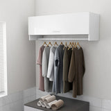 Wardrobe High Gloss White 100x32.5x35 cm Engineered Wood 808239
