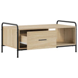 Coffee Table Sonoma Oak 90 x 49 x 41 cm Engineered Wood 8013579
