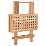 Foldable Side Table Solid Walnut Wood 50x50x49 cm 247105