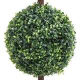 Artificial Boxwood Plant with Pot Ball Shaped Green 118 cm 336511