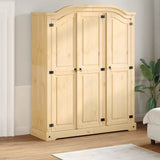 Wardrobe Corona 151.5x52x186 cm Solid Wood Pine 4012158