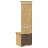 Hallway Cabinet with Drawer BODO Honey Brown 50 x 40 x 156.7 cm 42023476