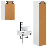 Bathroom Furniture Set 3 pcs White 33 x 34.5 x 160 cm 3406043