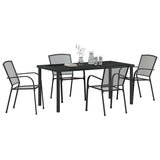 Garden Dining Set 5 pcs Anthracite Powder-Coated Steel 3379285