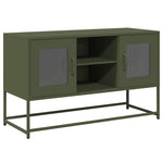 ZNTS TV Cabinet Olive Green 100.5x39x60.5 cm Steel 853384