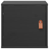 Wall Cabinets 2 pcs Black 31.5x30x30 cm Solid Wood Pine 818364
