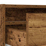 TV Cabinet with LED Lights Old Wood 100X35.5x25 cm 860245