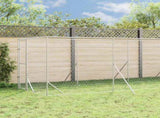 Outdoor Dog Kennel with Roof Silver 2x14x2.5 m Galvanised Steel 3190477