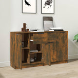 Sideboards 2 pcs Smoked Oak 60x30x70 cm Engineered Wood 3115817