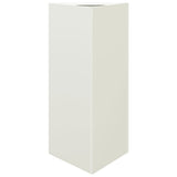 Garden Planters 2 pcs White Triangular 40x34.5x75 cm Steel 851160