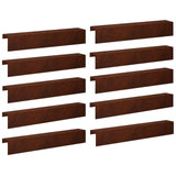 Garden Cover Profile 10 pcs 100 x 15 x 15 cm Weathering Steel 8012975