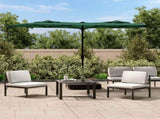 Double-Head Garden Parasol Green 316x145 cm 362962