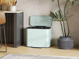 40L Dual Compartment Rubbish Bin, with Soft-Close Lid - Green T3398P344260