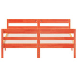 Bed Frame without Mattress Wax Brown 140x200 cm Solid Wood Pine 842789