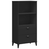 ZNTS Bookcase VIKEN Black 60x35x123 cm Engineered Wood 374948