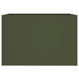 Planter Olive Green 62x47x46 cm Steel 841604