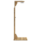 Outdoor Shower 219 cm Solid Acacia Wood and Stainless Steel 903117