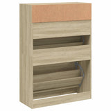 Shoe Cabinet with 2 Flip-Drawers Sonoma Oak 80x34x116 cm 3214408