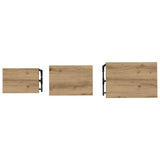 Nesting Coffee Table 3 pcs Artisan oak Engineered wood 883532