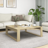 ZNTS Coffee Table Sonoma Oak 100x100x35 cm Engineered Wood 808633