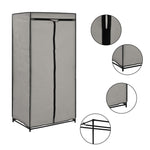 Wardrobes 2 pcs Grey 75x50x160 cm 282444