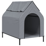 ZNTS Dog House Anthracite Oxford Fabric and Steel 172591