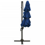 4-Tier Garden Parasol with Aluminium Pole Azure Blue 3x3 m 313835
