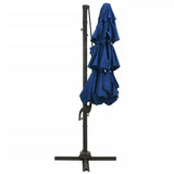 4-Tier Garden Parasol with Aluminium Pole Azure Blue 3x3 m 313835