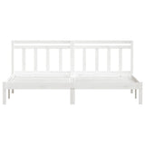 3100600 Bed Frame without Mattress White Solid Wood 160x200 cm