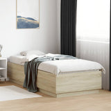 Bed Frame with LED without Mattress Sonoma Oak 90x200 cm 3209634