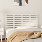 Wall Headboard White 156x3x63 cm Solid Wood Pine 824739