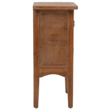 Bedside Cabinet Solid Fir Wood 40x29x68 cm Brown 246123