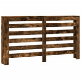 Radiator Cover Smoked Oak 149x20x82 cm Engineered Wood 852703