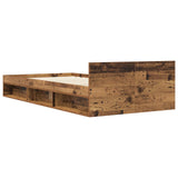 Bed Frame with Storage Old Wood 80 x 200 cm Engineered Wood 3429600
