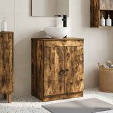 Bathroom Vanity with Sink Smoked Oak 54 x 35 x 83 cm 890118