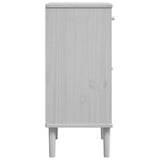 Bedside Cabinet SENJA Rattan Look White 40x35x80 cm Solid Wood Pine 358017