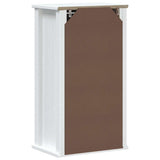 Bathroom Wall Cabinet BERG White 40x27x71.5 cm Solid Wood Pine 358548